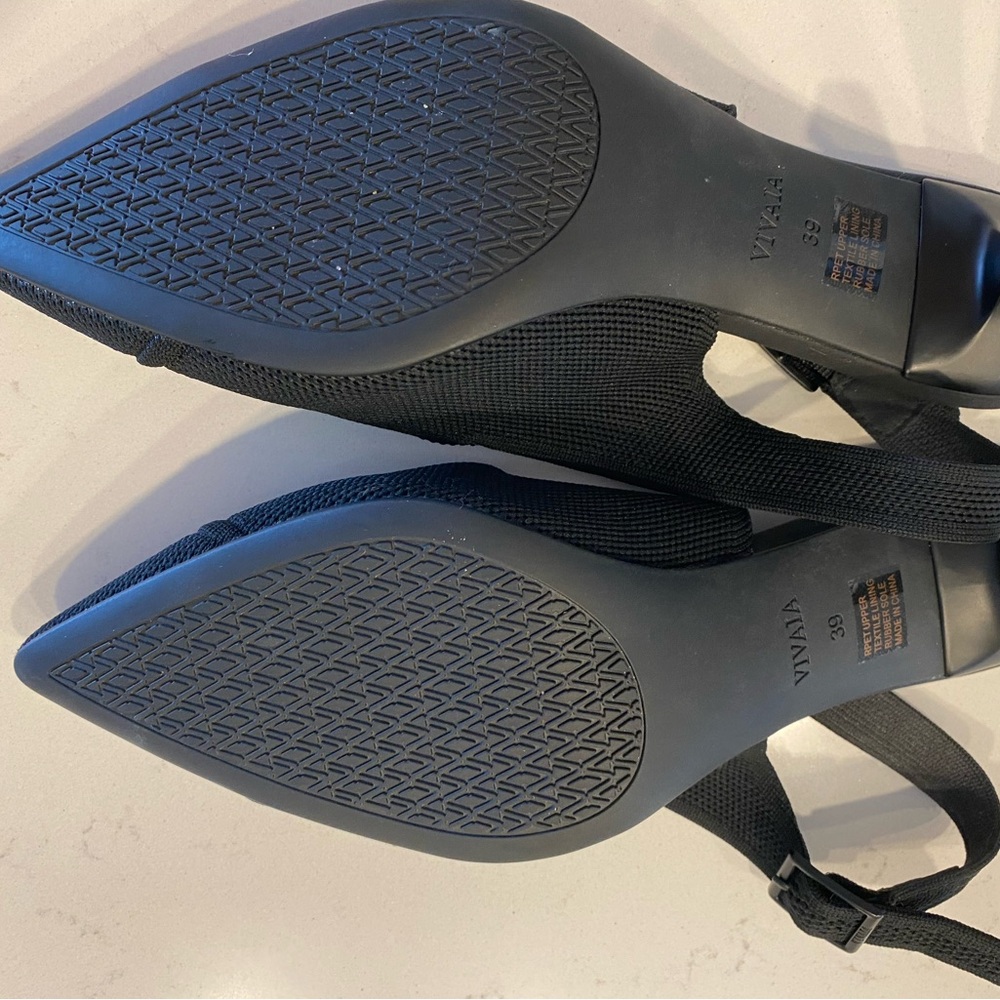 VIVAIA Black Women's Slingback Heels - Picture 4 of 4